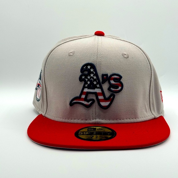 Oakland Athletics 4th Of July New Era Fitted Hat - Picture 1 of 5